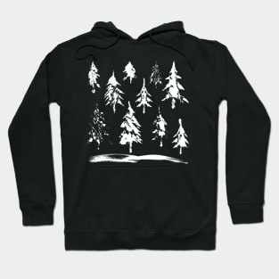 Christmas Tree in Snow Hoodie